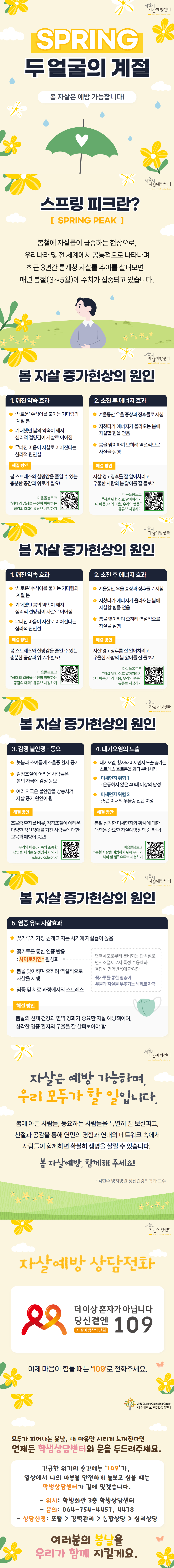 [2026년 4월호 생명존중 카드뉴스] 봄, 두 얼굴의 계절